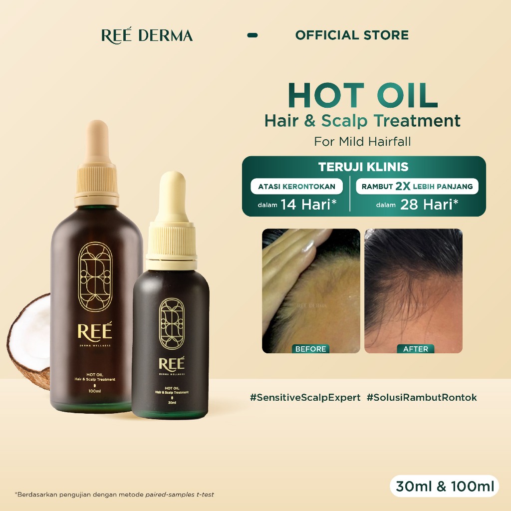 Ree Berkarya Natural Reé Derma Wellness Hot Oil Hair & Scalp Treatment 