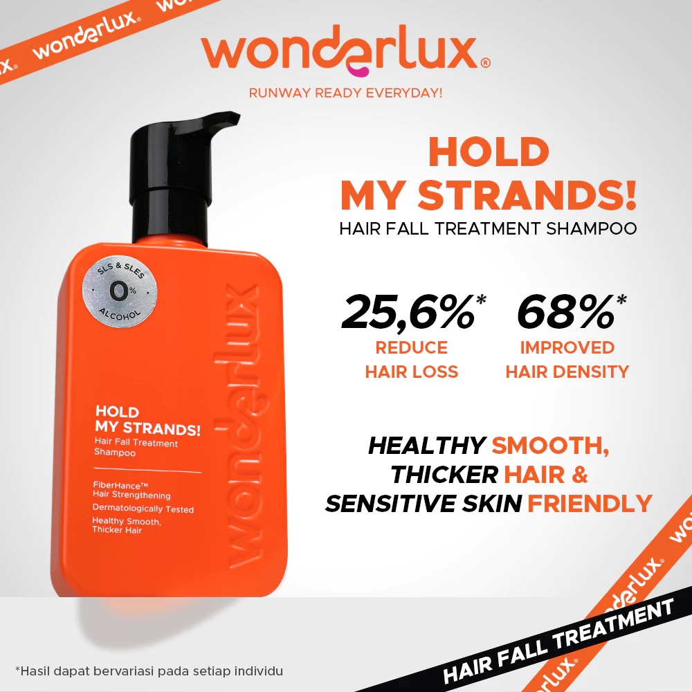 Wahana Kosmetika Indonesia Wonderlux Hold My Strands! Hair Fall Treatment Shampoo