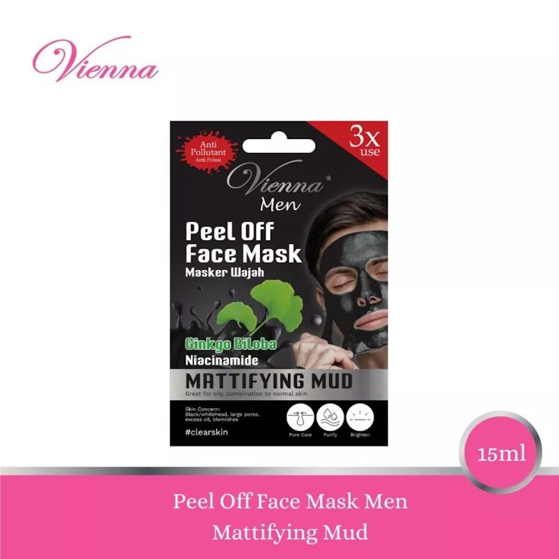 Vienna Men Peel Off Face Mask Matfying Mud