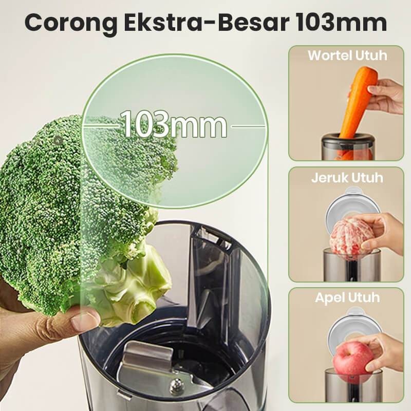 Mecoo Aesthetic Slow Juicer Big Mouth 4
