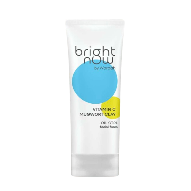 Wardah Bright Now Vitamin C Mugwort Clay Oil Ctrl Facial Foam