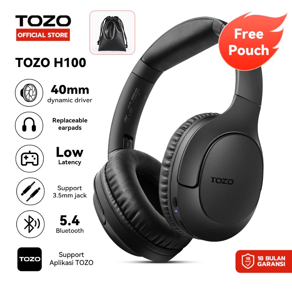  Tozo Over Ear Headphone  H100