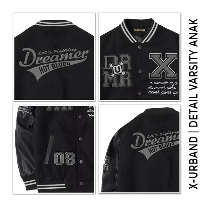  X Urband Absolute Jaket Varsity Dreamer Baseball  K077