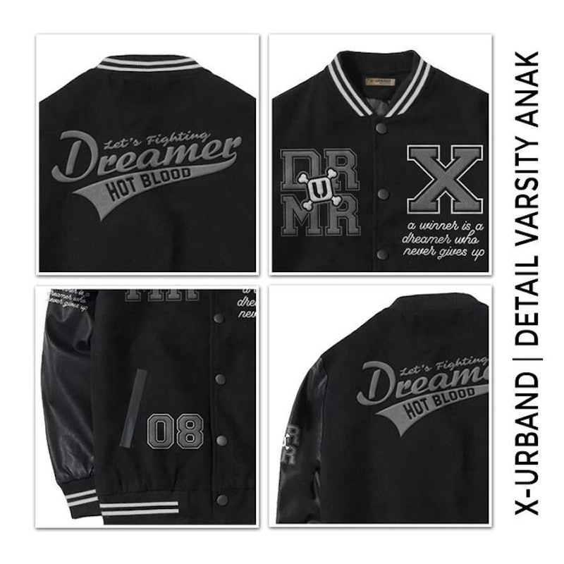 X Urband Absolute Jaket Varsity Dreamer Baseball 4
