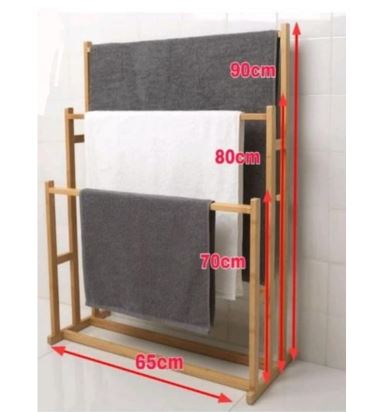 Hepa Furniture Jemuran Handuk Kayu Serbaguna