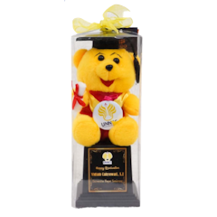 Piala Boneka Wisuda Pooh Box Mika