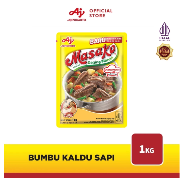 Ajinomoto  Masako® Kaldu Daging Sapi 1 kg