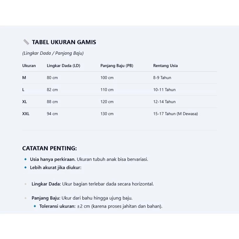  Gamaisha Gamis Remaja Susun 3 Putih