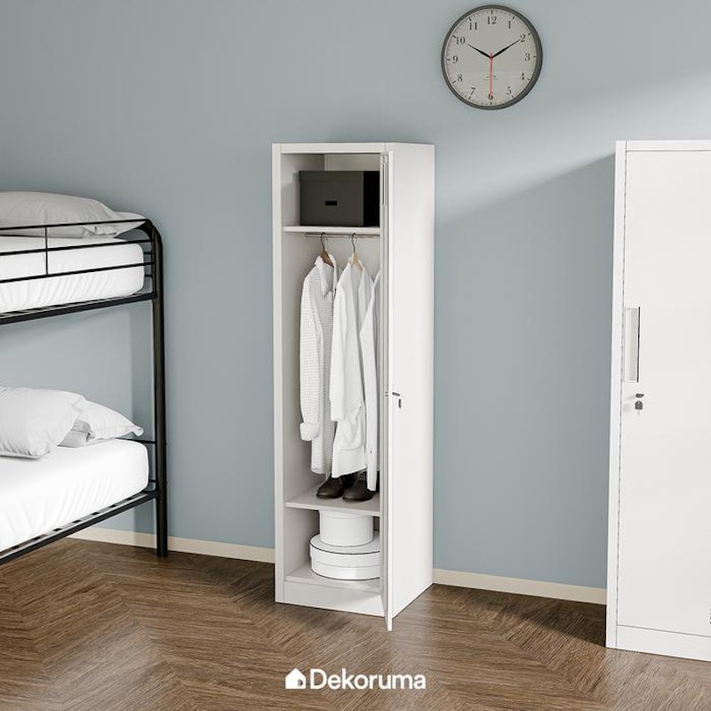 Dekoruma CARTER Lemari Pakaian Besi 1 Pintu 4