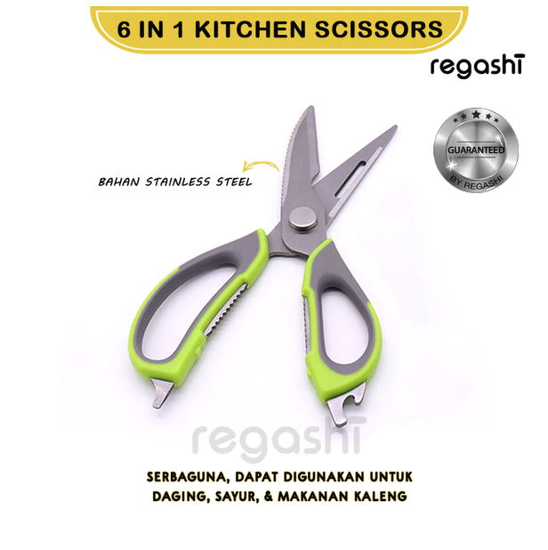  6 in 1 Gunting Dapur Serbaguna