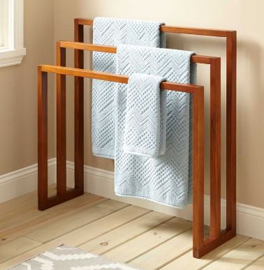 Jemuran Handuk Kayu Serbaguna