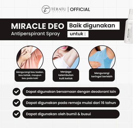 Fandi Universal Kosmekreasi Tératu Beauty Miracle Deo Spray Deodorant