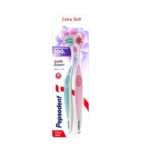 Sikat Gigi Gum Expert Sensitive Extra Soft 2 Pcs 1