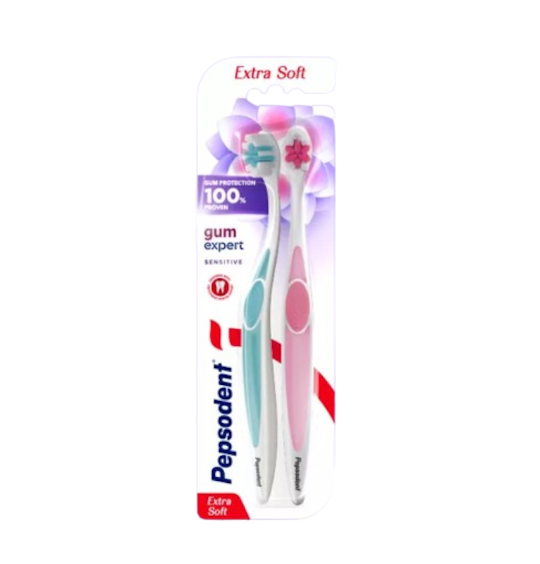 Sikat Gigi Gum Expert Sensitive Extra Soft 2 Pcs 1