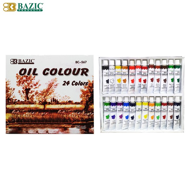 Oil Colour 24 Colors - Cat Minyak Isi 24 Warna 4