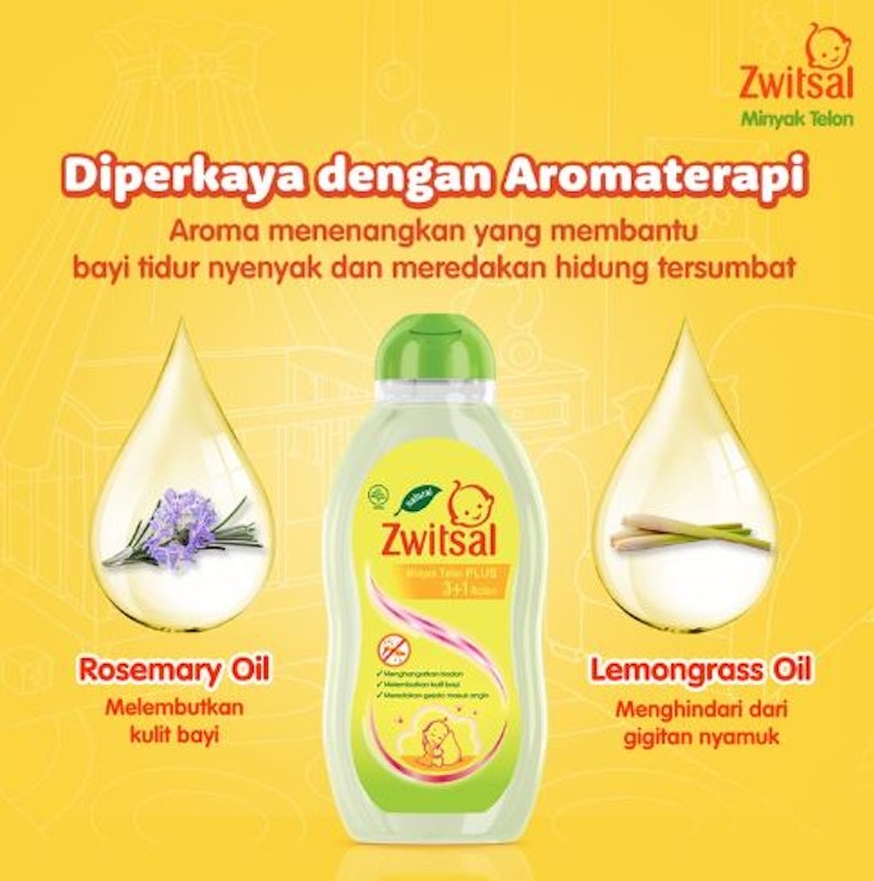 Zwitsal Minyak Telon Plus 3+1 Action 4