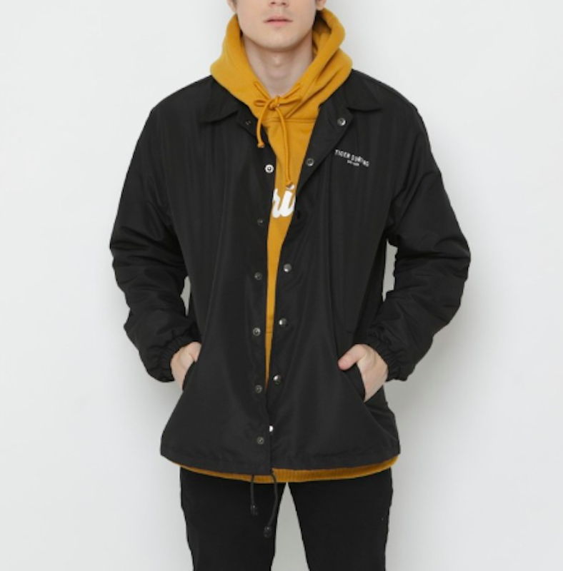 ERIGO Coach Jacket Tiger Black Unisex 2