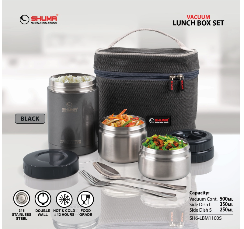 Shuma Shuma Vacuum Insulated Lunch Box Set 1100S