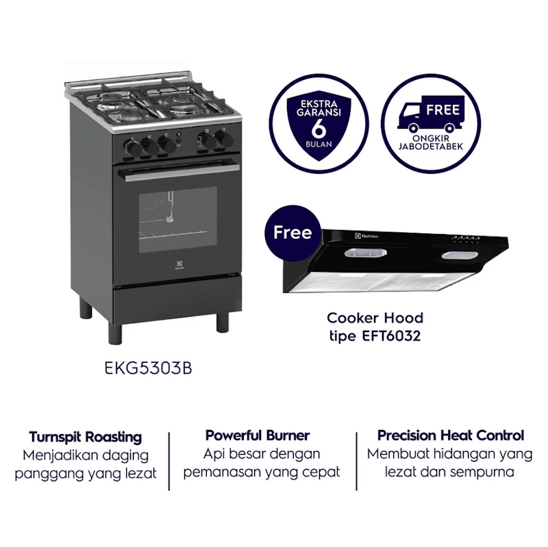 Electrolux Kompor Freestanding EKG5303B