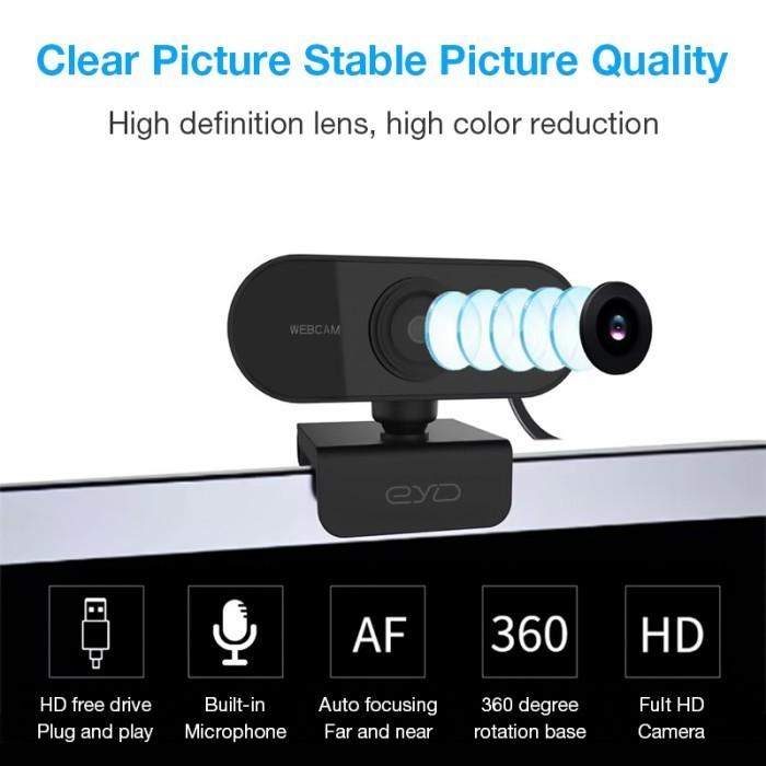  EYD Webcam Laptop USB Camera PC Full HD