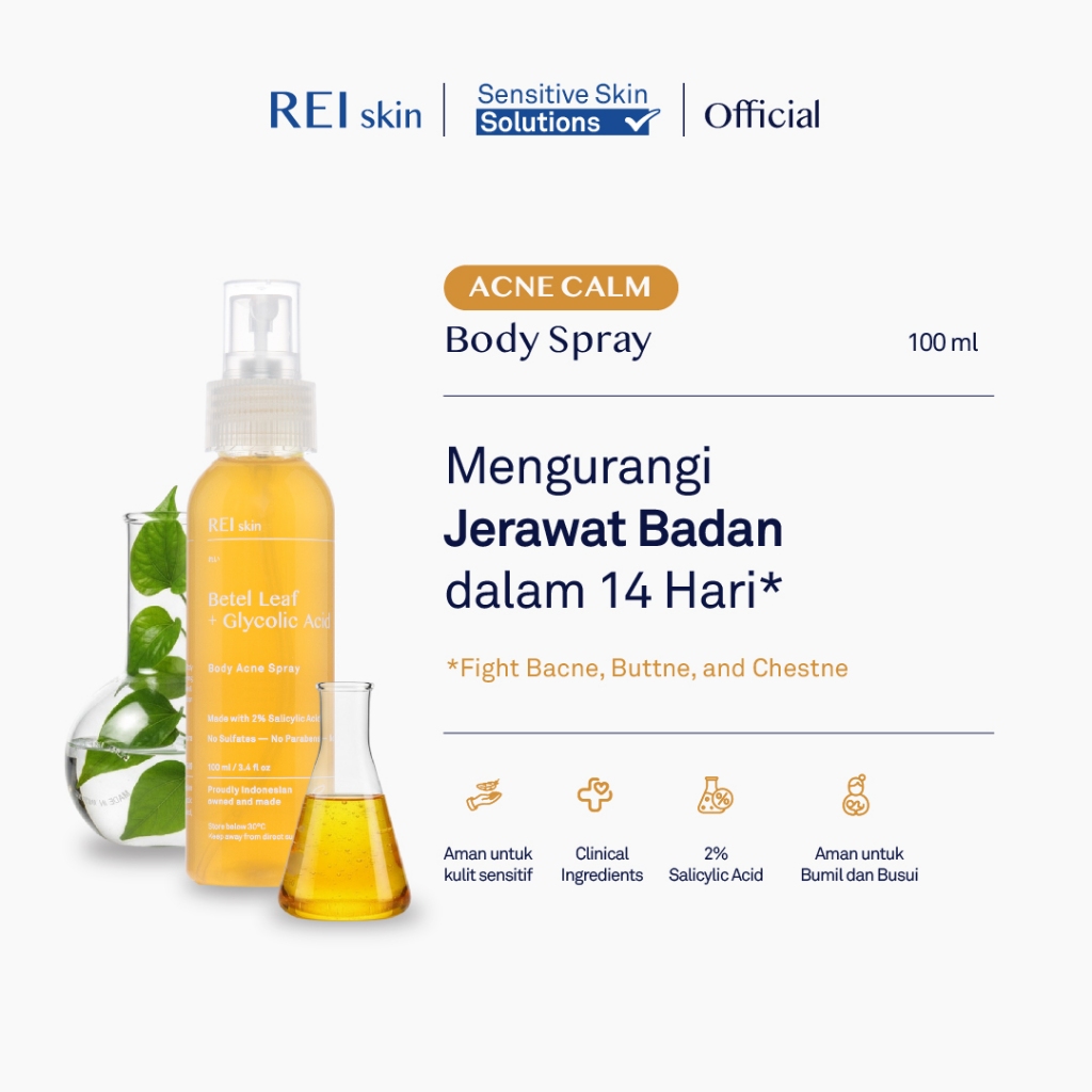  REI Skin Betel Leaf + Glycolic Acid Body Acne Spray