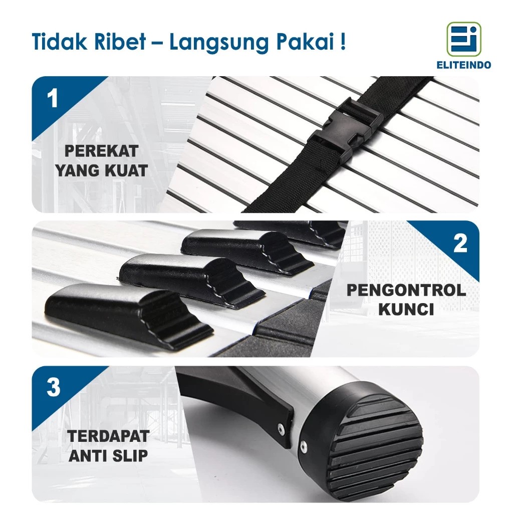 ELITEINDO Aluminium Ladder 4.1M 4