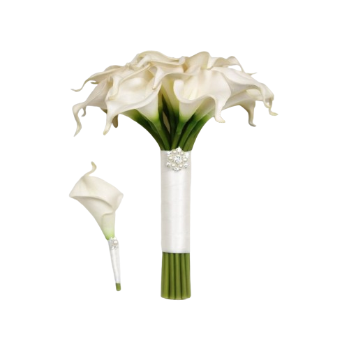 Arte Mahar & Wedding Flower Arte Bridal Flower Handbouquet Cala Lily Artificial 1