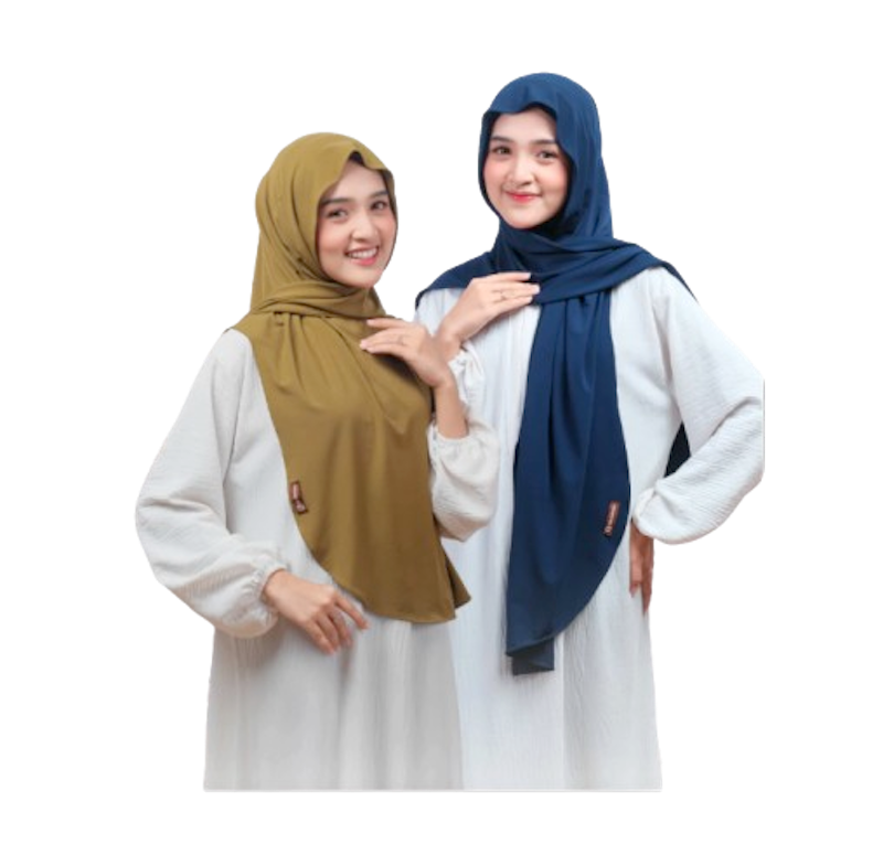 HELAIRINDU Hijab Pashmina Instan Curve