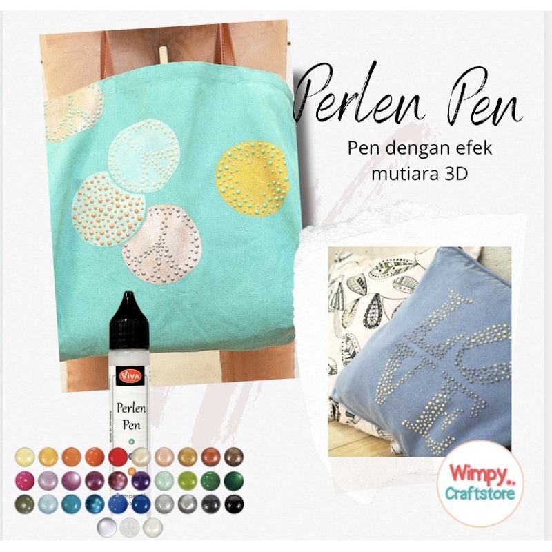 Viva Perlen Pen Mutiara 3D Pen Half Pearl 4