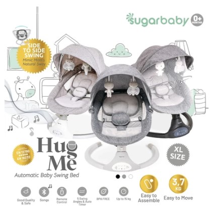 Kindalin Utama Internasional SugarBaby Hug Me Automatic Baby Swing Bed