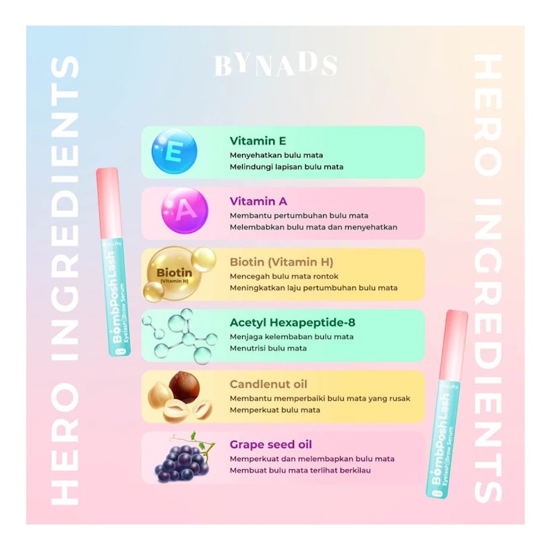 Bynads Bombposh Lash & Brow Serum 5
