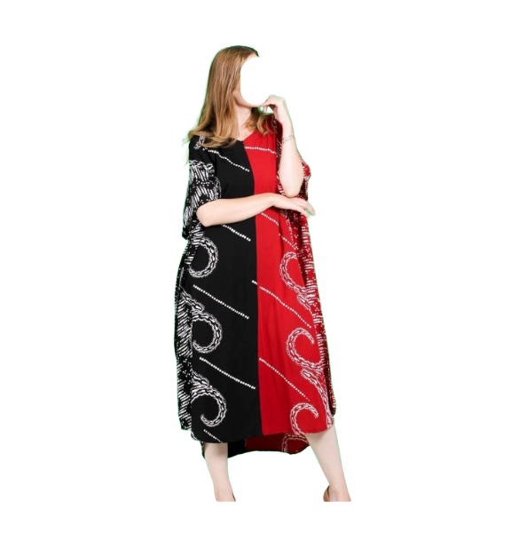 Batik Trusmi Daster Batik Baju Santai Busui Friendly Snow UMM