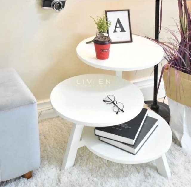 Livien Furniture Meja Tripod Dokeby