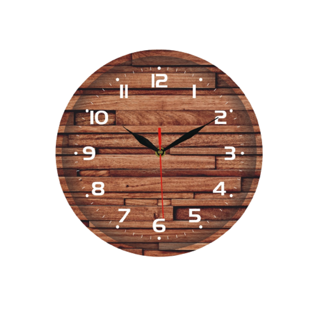 Wooden Projects Jam Dinding Kayu Vintage CG