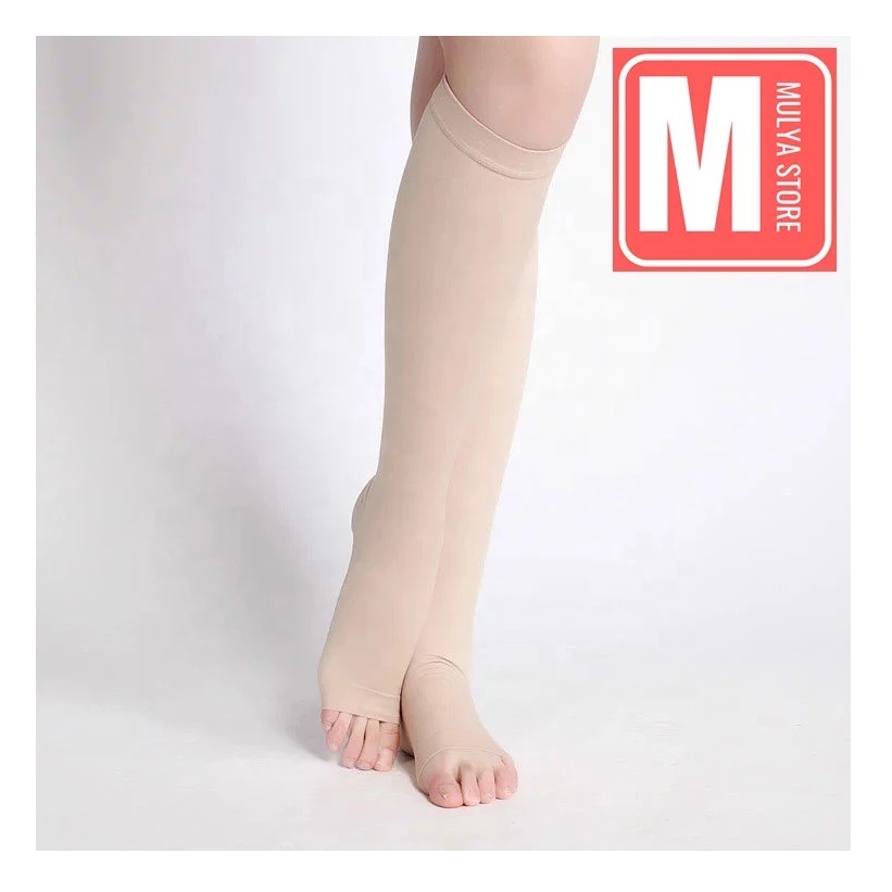  Dr. Dean Medical Compression Stocking Bawah Lutut Open Toe