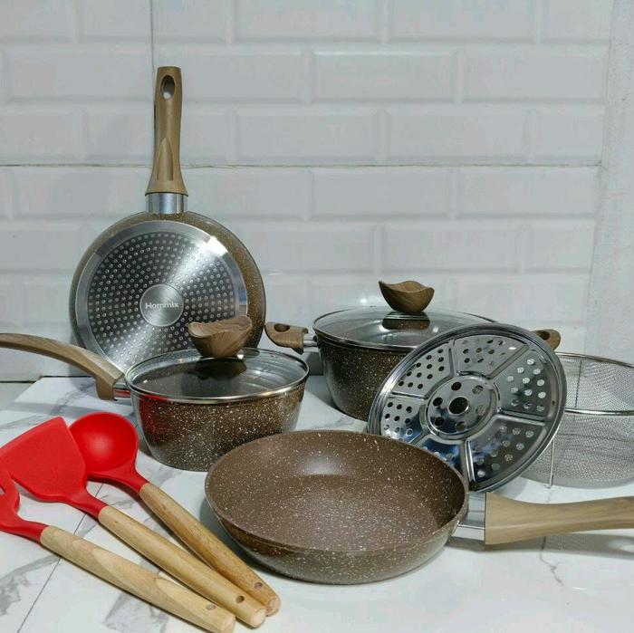 Hommix Granite Cookware Set