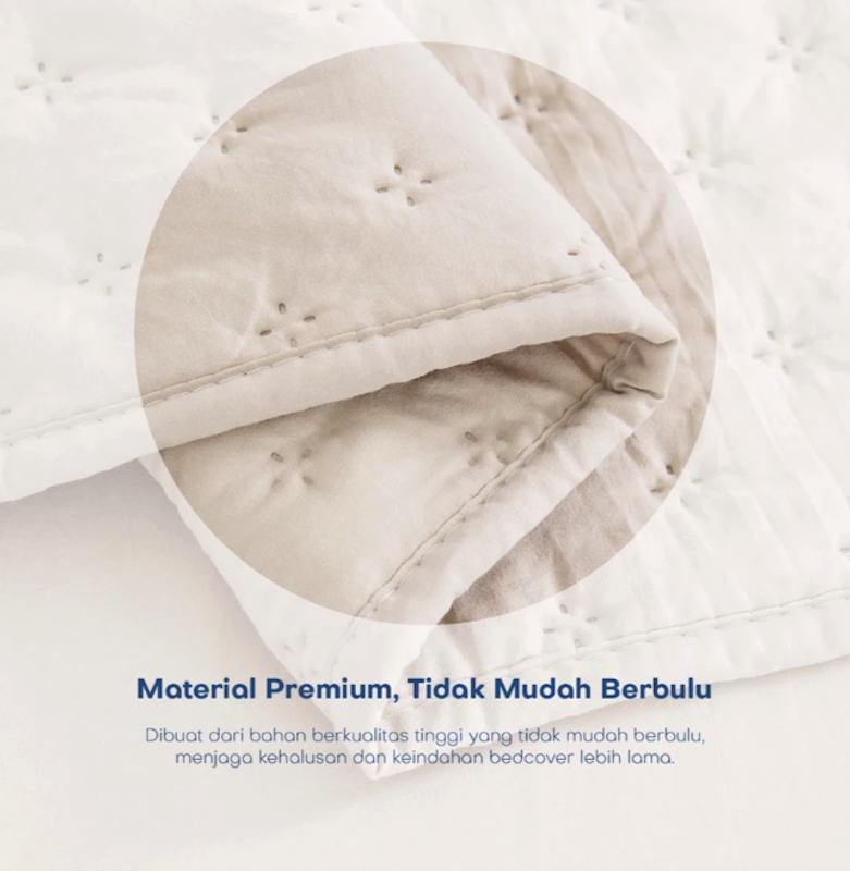 Unitwo Bed Cover Korean Series Motif Polos 4