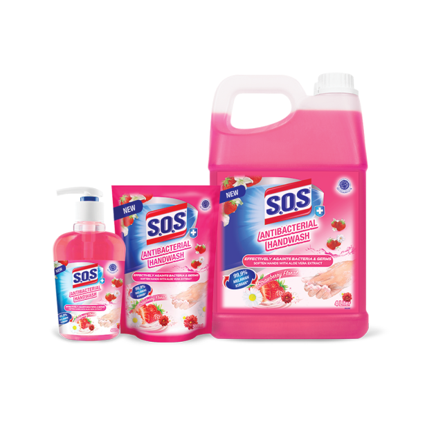 SOS Hand Soap Fragrance Anti Bacterial 