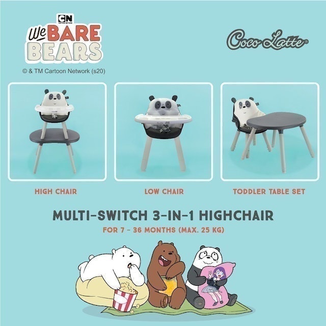 Cocolatte  Highchair Multiswitch Wbb Grizz-23295