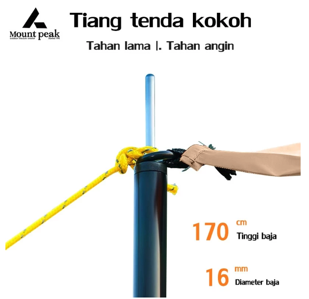  Mountpeak Tenda Glamping 2 Ruangan