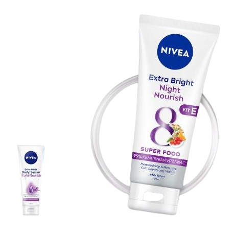 NIVEA Extra Bright Night Nourish Body Serum 3