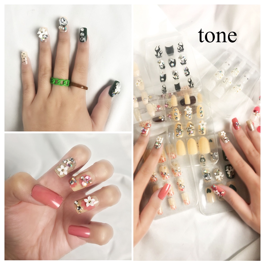 Tone Tone Fake Nails 3D Premium
