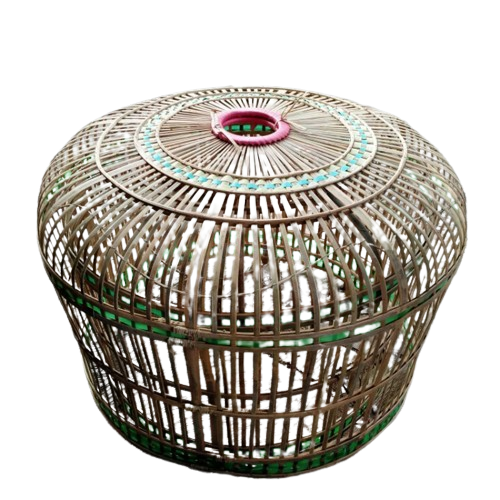 Kandang Kurungan Ayam Bambu Bulat