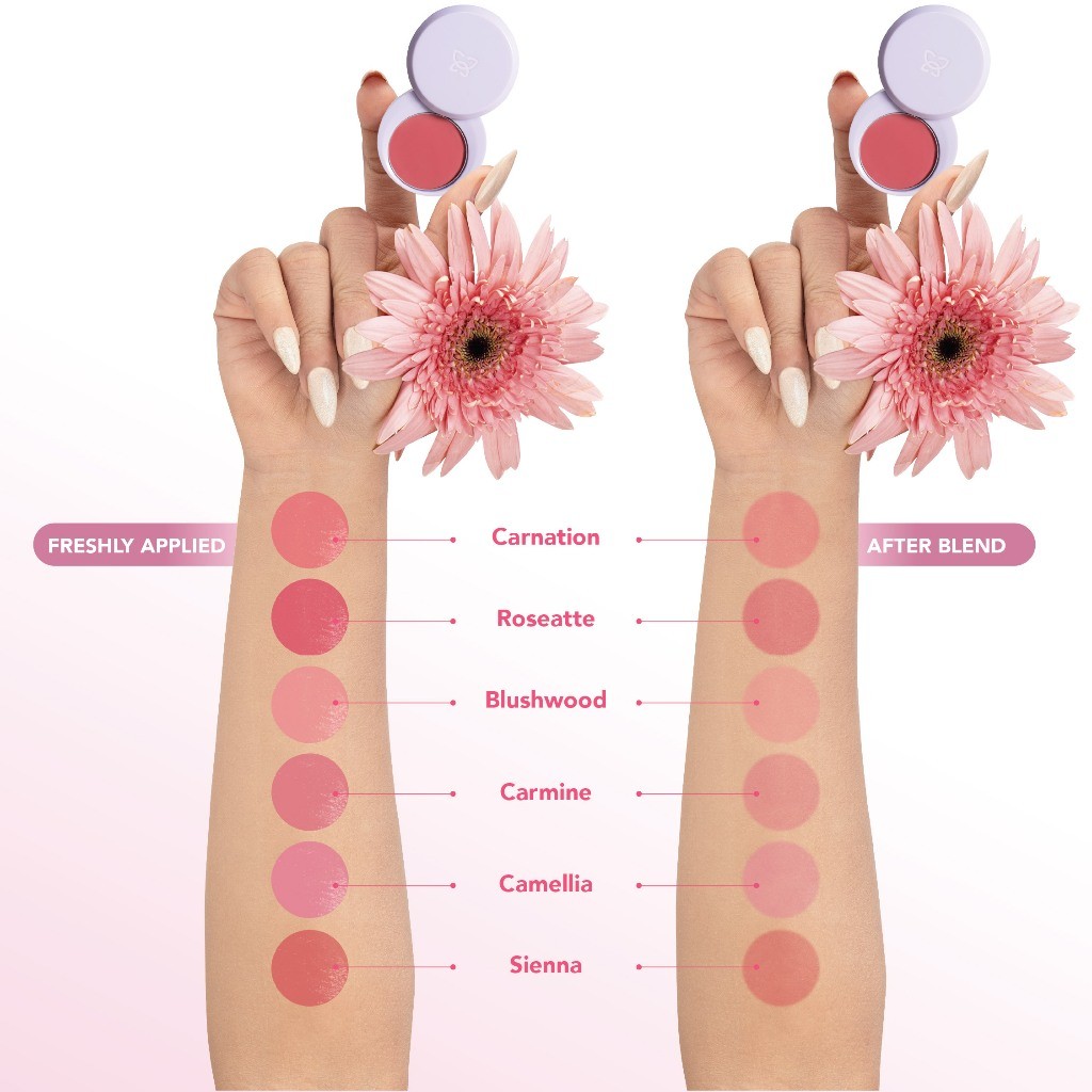 MOP Indonesia Corp Mother of Pearl Bloom Maximum Intensity Pigment Blusher Camellia