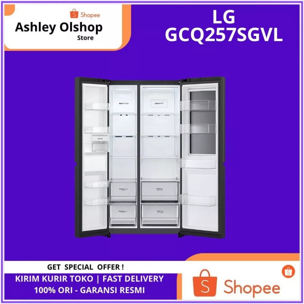 LG Electronics LG Kulkas InstaView™ Side by Side 694L / 647L GC-Q257SGVL