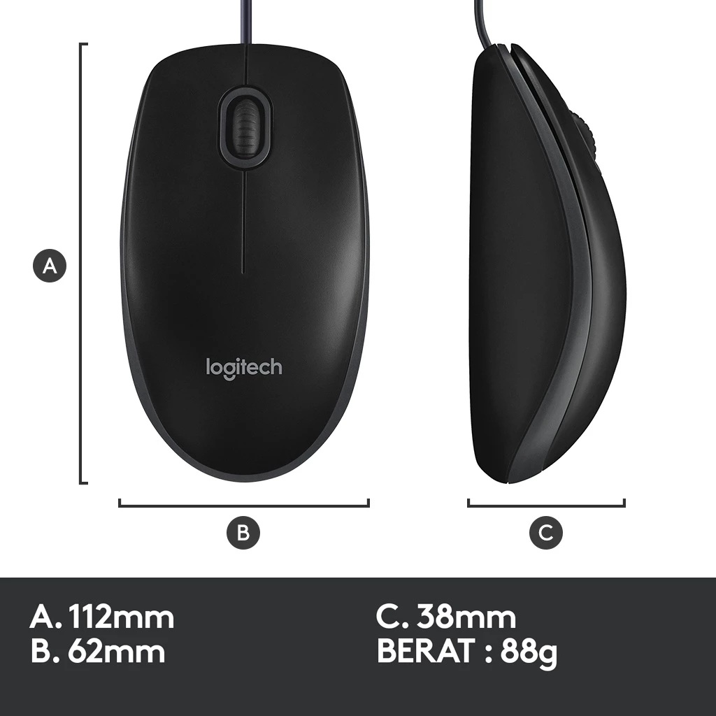 Logitech Logitech Optical USB Mouse B100