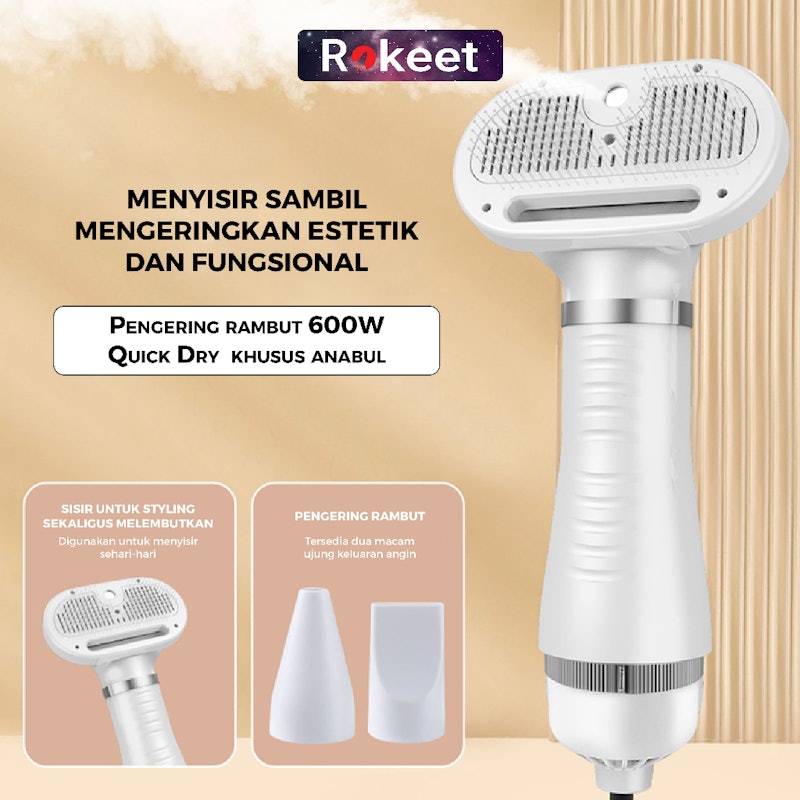 Rokeet 2-In-1 Pet Grooming Hair Dryer 2