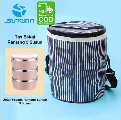 Sunxin Tas Kotak Bekal Rantang 3 Susun