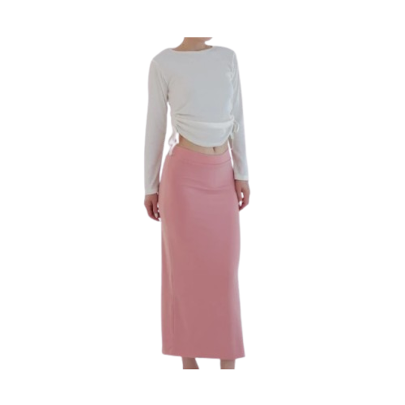 Nzinga Gamze Rok Midi Polos Wanita Body Fit 1