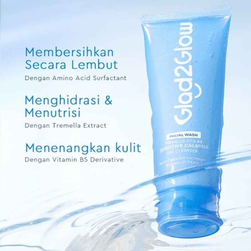 Glad2Glow Tremella Vita B5 Sensitive Calming Gel Cleanser 4